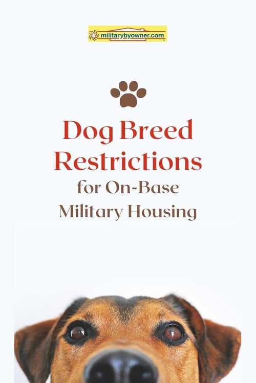 Dog Breed Restrictions for OnBase Military Housing